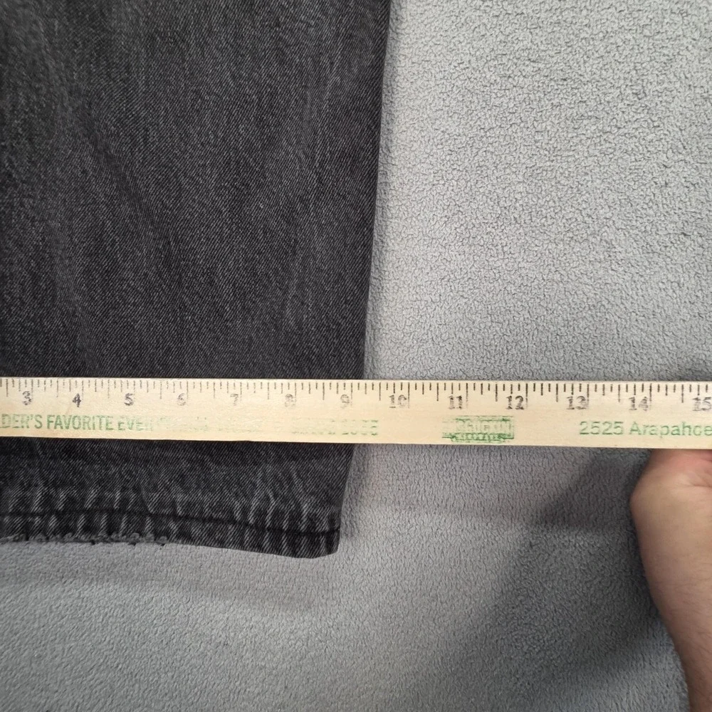 Vintage Levis 501 Jeans Mens Charcoal Straight Button Fly USA 90s Fits 38x27 - Picture 5 of 16